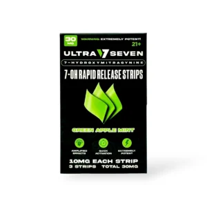 Ultra Seven 7-OH Strips Green Apple Mint 30mg