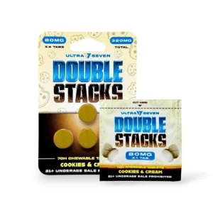 Ultra Seven Double Stacks 7-Oh Chewable Tablets Cookies & Cream 80mg Per Tablet