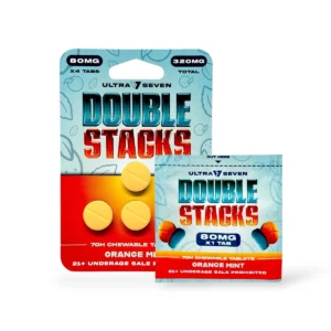 Ultra Seven Double Stacks 7-Oh Chewable Tablets Orange Mint 80mg Per Tablet
